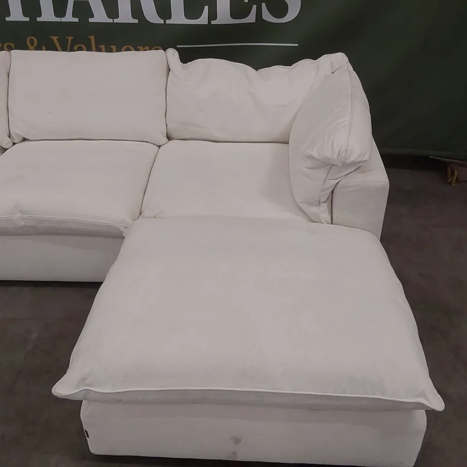 QUALITY DESIGNER MODSOFA FABRIC UPHOLSTERED CORNER SOFA