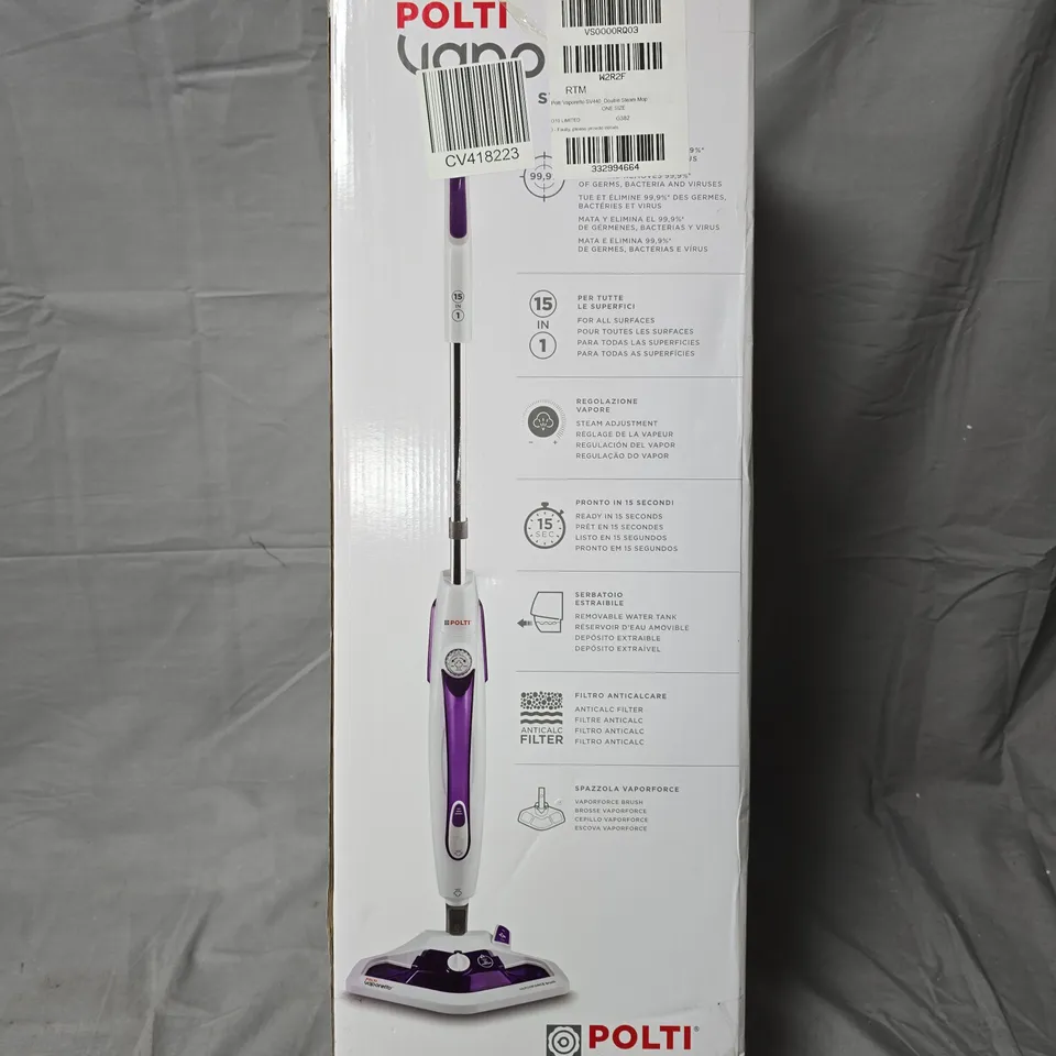 POLTI VAPORETTO SV440 DOUBLE STEAM MOP