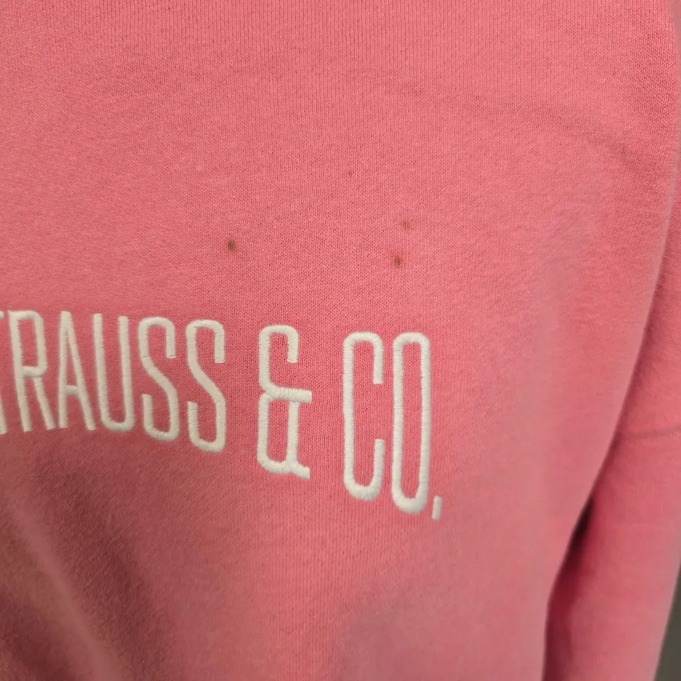 LEVI'S CREW NECK SWEATSHIRT IN PINK SIZE M 