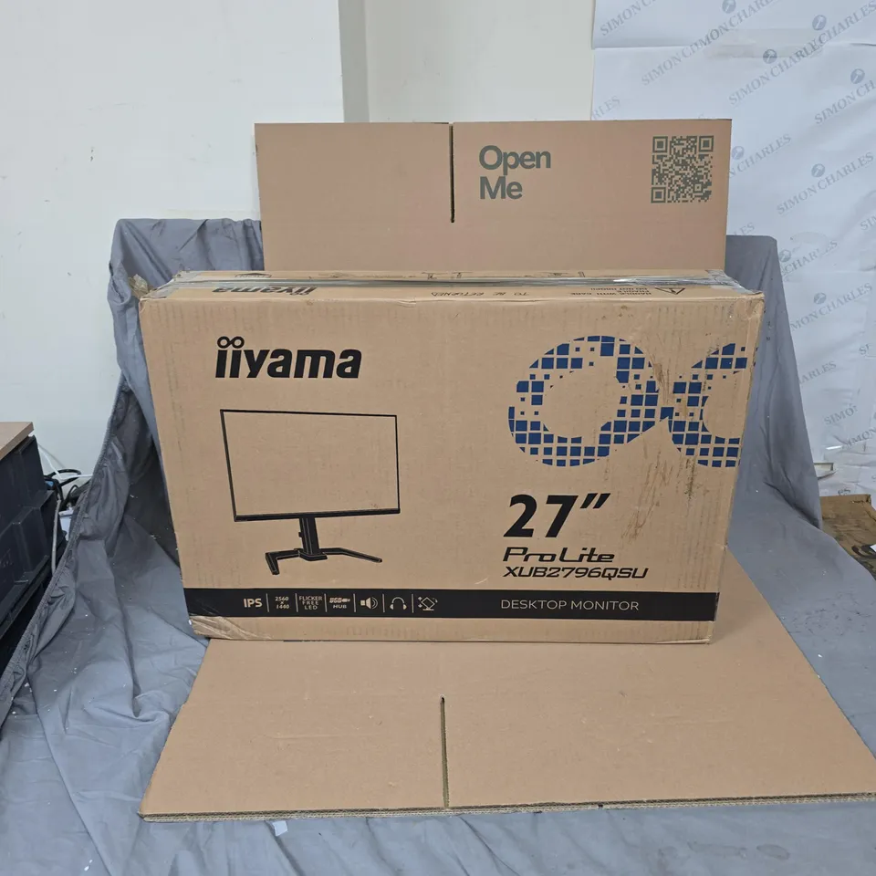 IIYAMA PROLITE PL2796QS 27-INCH MONITOR – SCREEN CRACKED