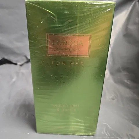 BOXED LONDON FRAGRANCES FOR HER ENGLISH PEAR AND FREESIA EAU DE PARFUM 100ML