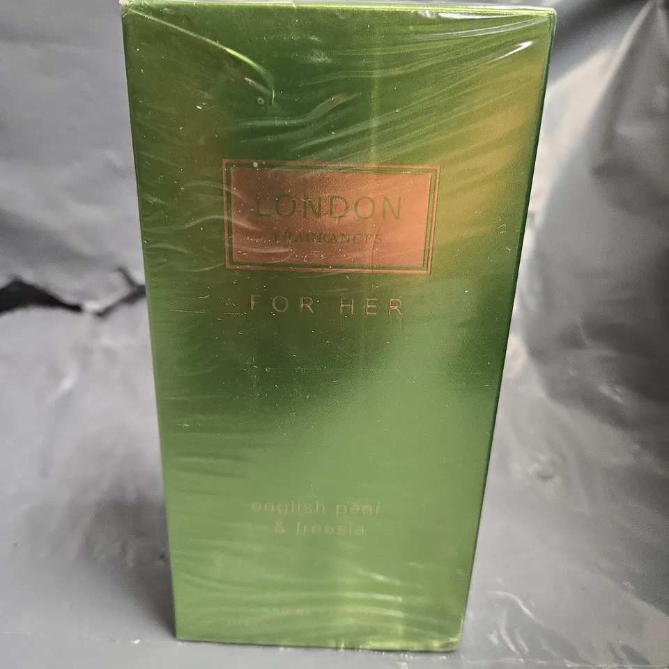 BOXED LONDON FRAGRANCES FOR HER ENGLISH PEAR AND FREESIA EAU DE PARFUM 100ML
