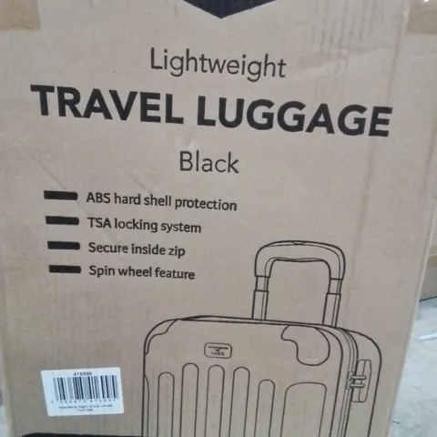 BOXED LUGG TRAVEL LUGGAGE BLACK