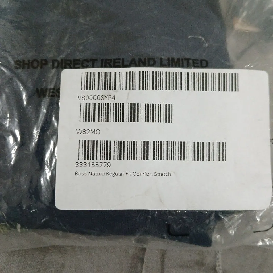 BOSS HOMEWEAR REGULAR FIT COMFORT STRETCH LOUNGE SET – TOP & SHORTS, NAVY, SIZE UK S