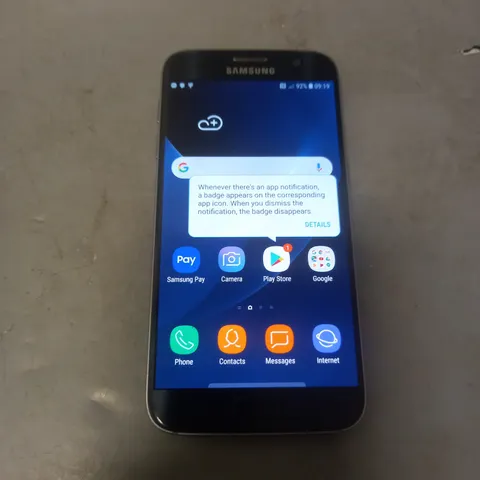 SAMSUNG GALAXY S7 SMARTPHONE IN BLACK