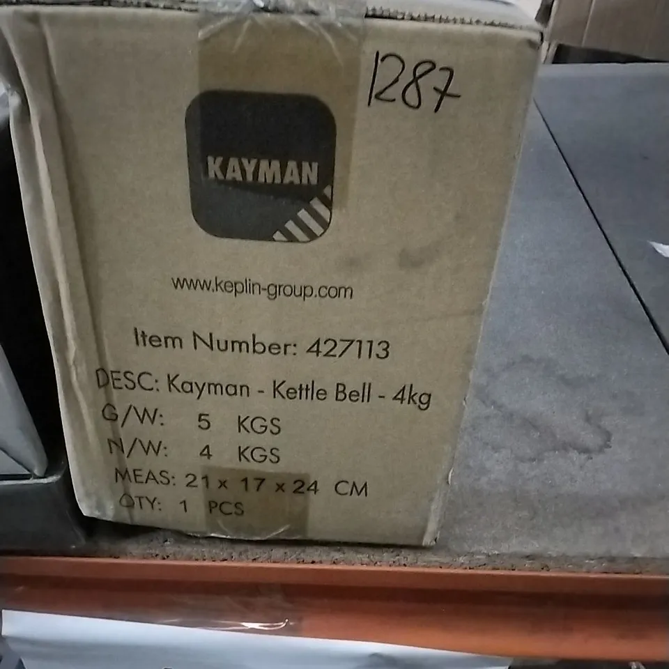 BOXED KAYMAN KETTLE BELL - 4KG 