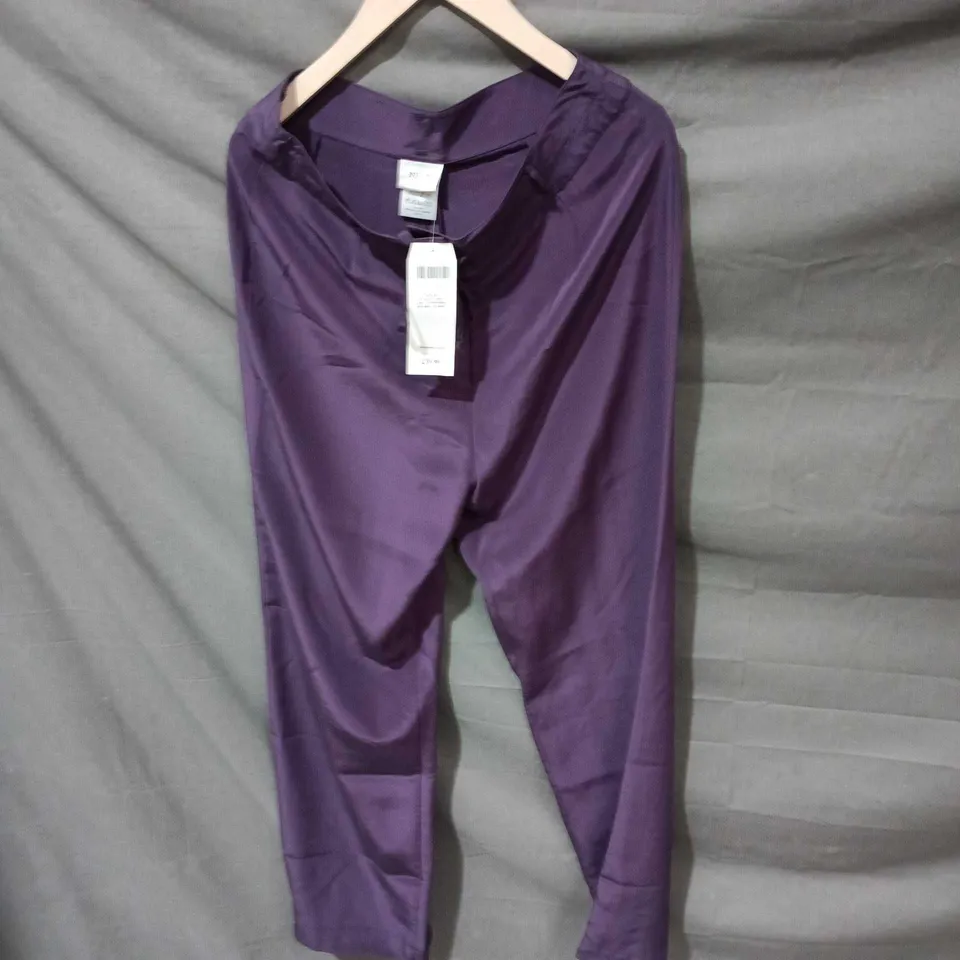 NEXT PURPLE SILK BLOUSE – WOMEN'S TROUSERS