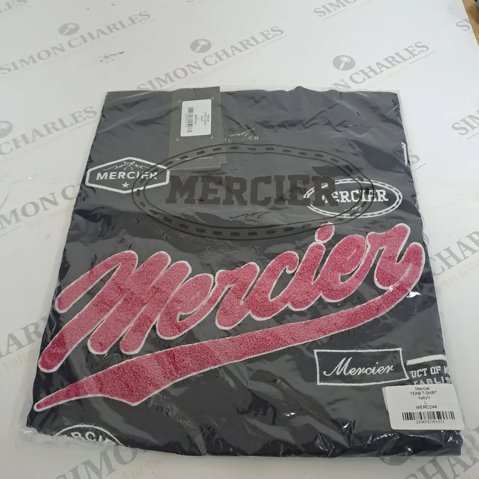 MERCIER TEAM T-SHIRT NAVY BLUE SIZE L 