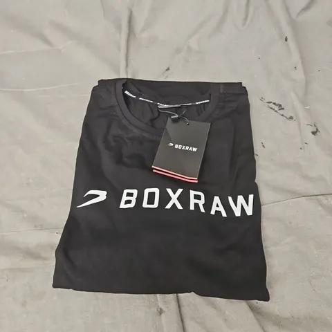 BOXRAW ABC TSHIRT IN BLACK/WHITE SIZE M