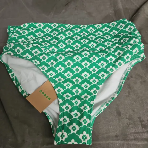 BODEN WOMEN'S GREEN FLORAL BIKINI BOTTOM SIZE UNSPECIFIED 