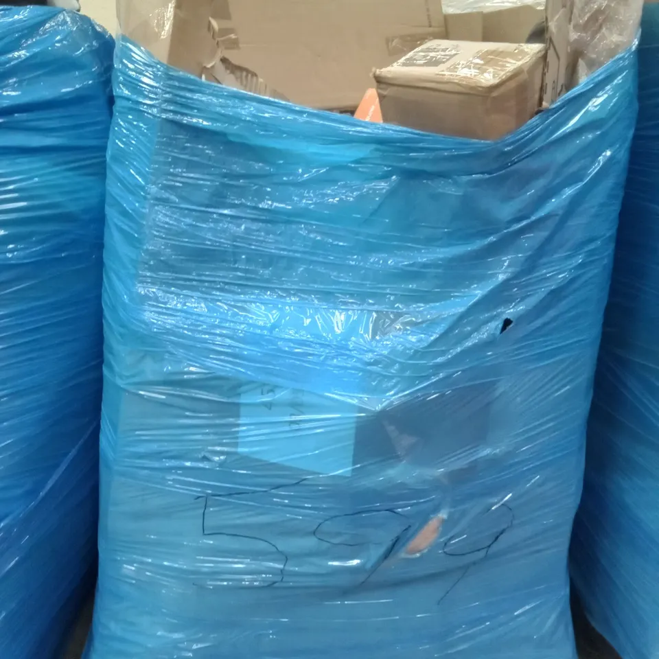 PALLET OF ASSORTED ITEMS INCLUDING IRONING BOARD, EFY ROUND WALL MIRROR, VEGETABLE SORTING TOYS, HEATED MATTRESS COVER, BOSCH AEROTWIN, ARM COLOUR DIMMABLE VINTAGE STYLE LIGHT BULBS