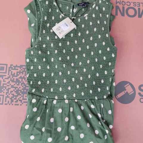 NOBODY'S CHILD SLEEVELESS CHARLIE MIDAXI DRESS IN GREEN SIZE UK 12