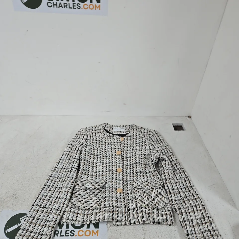 HELENE BERMAN LONDON TWEED JACKET, UK SIZE 10