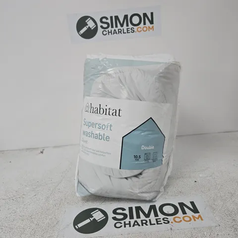 HABITAT SUPERSOFT WASHABLE DUVET – DOUBLE, 10.5 TOG