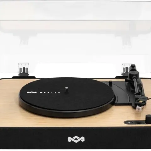 HOUSE OF MARLEY REVOLUTION SIGNATURE BLACK TURNTABLE - BOXED 