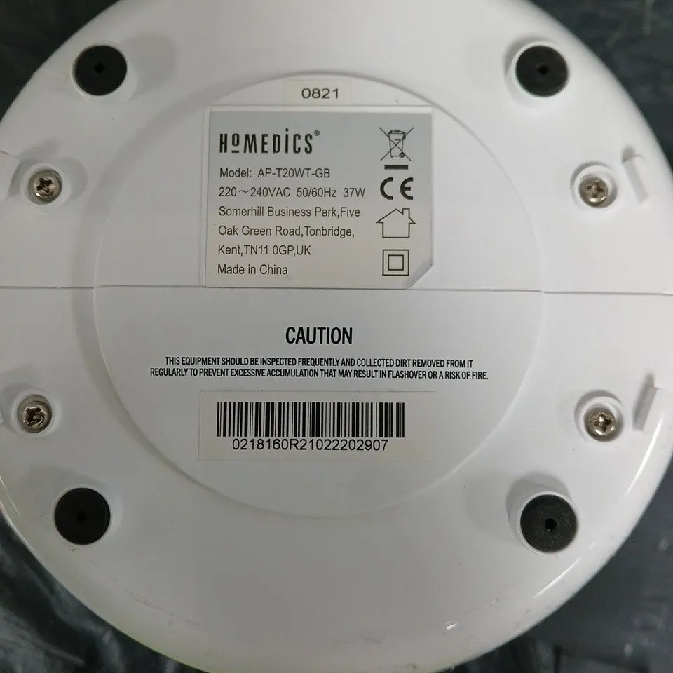 HOMEDICS AP-T20WT-GB HUMIDIFIER- UNBOXED ITEM 