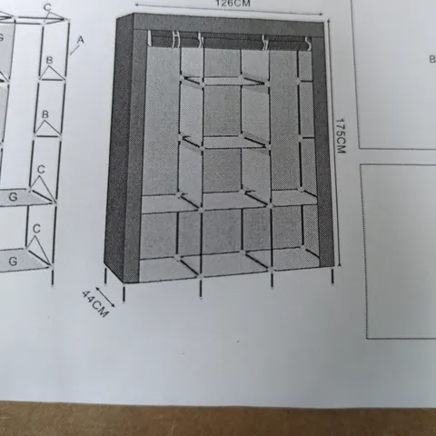 CLOTH WARDROBE IN GREY
