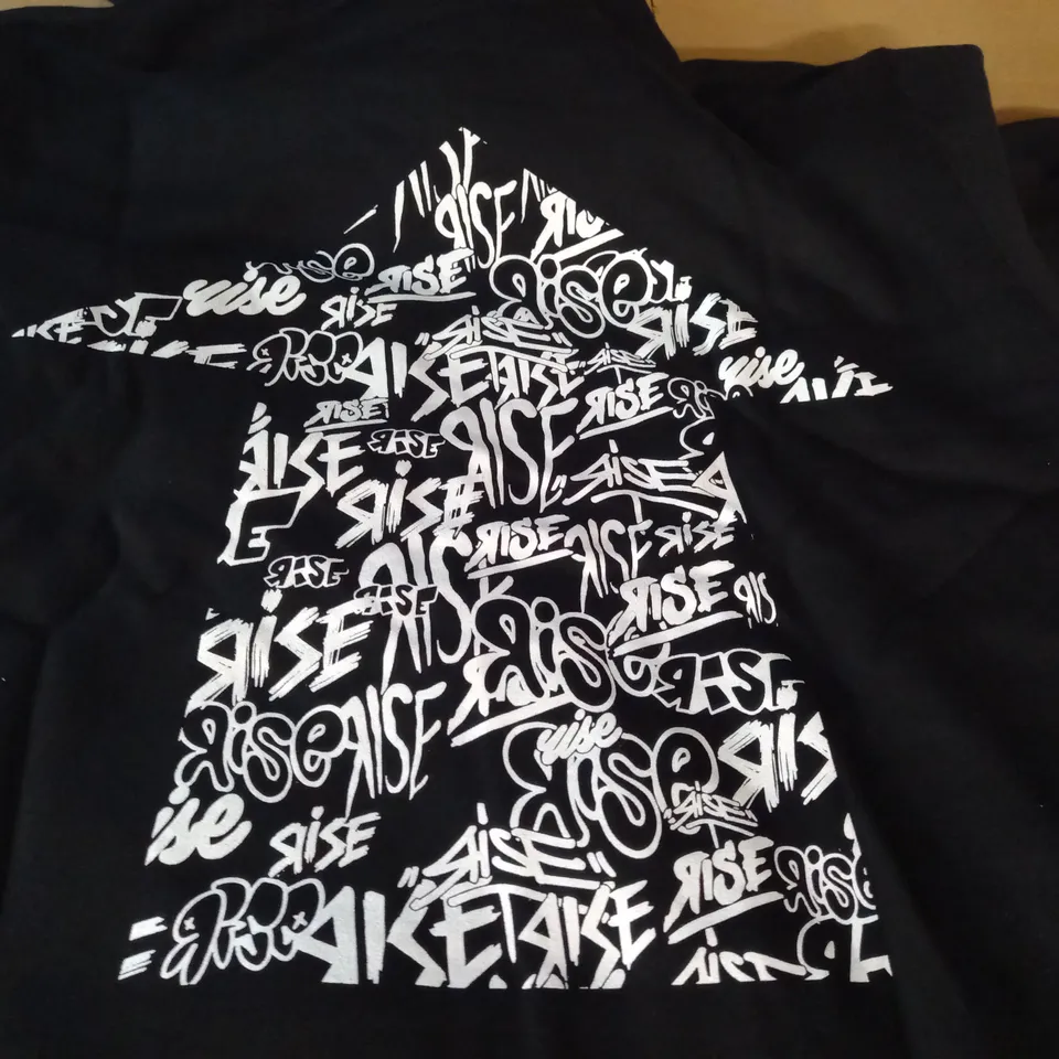 RISE BLACK HOODIE - XXL