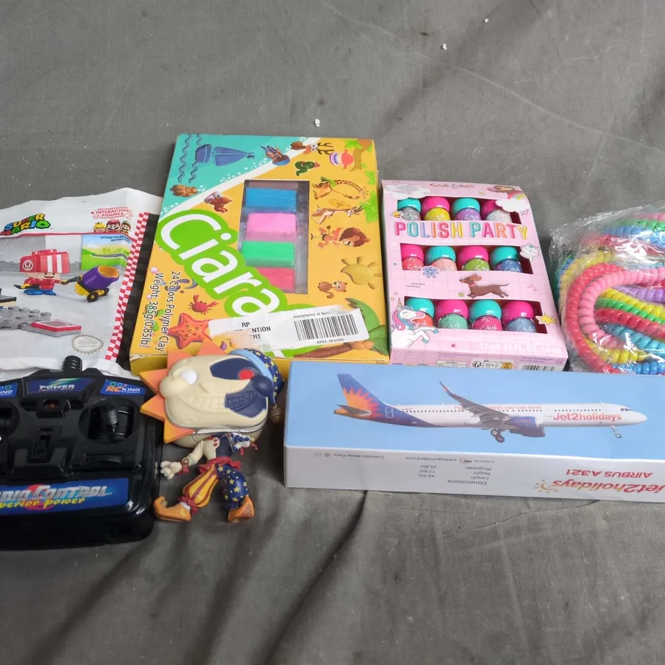 APPROXIMATELY 10 ASSORTED TOYS & GAMES PRODUCTS TO INCLUDE LEGO, MODELING CLAY AND NAIL POLISH