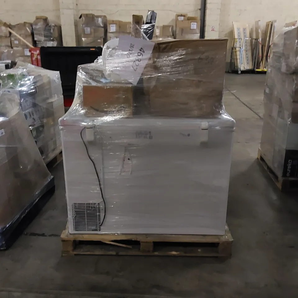 PALLET OF APPROXIMATELY 14 ELECTRONIC AND HOUSEHOLD ITEMS TO INCLUDE 