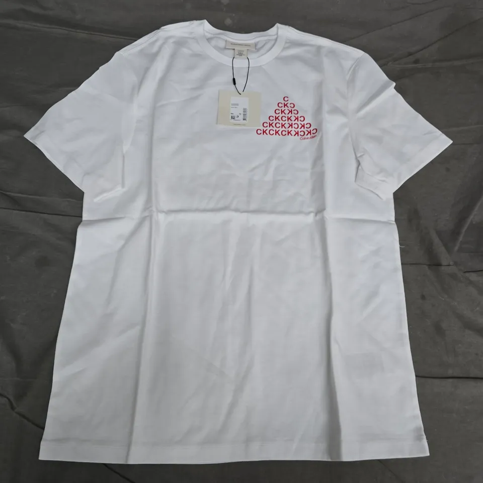 CALVIN KLEIN JEANS WHITE T-SHIRT XS