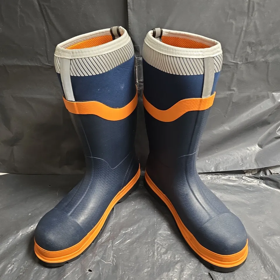 ROCKFALL SILT RF290 SAFETY BOOTS – NAVY & ORANGE, SIZE 11