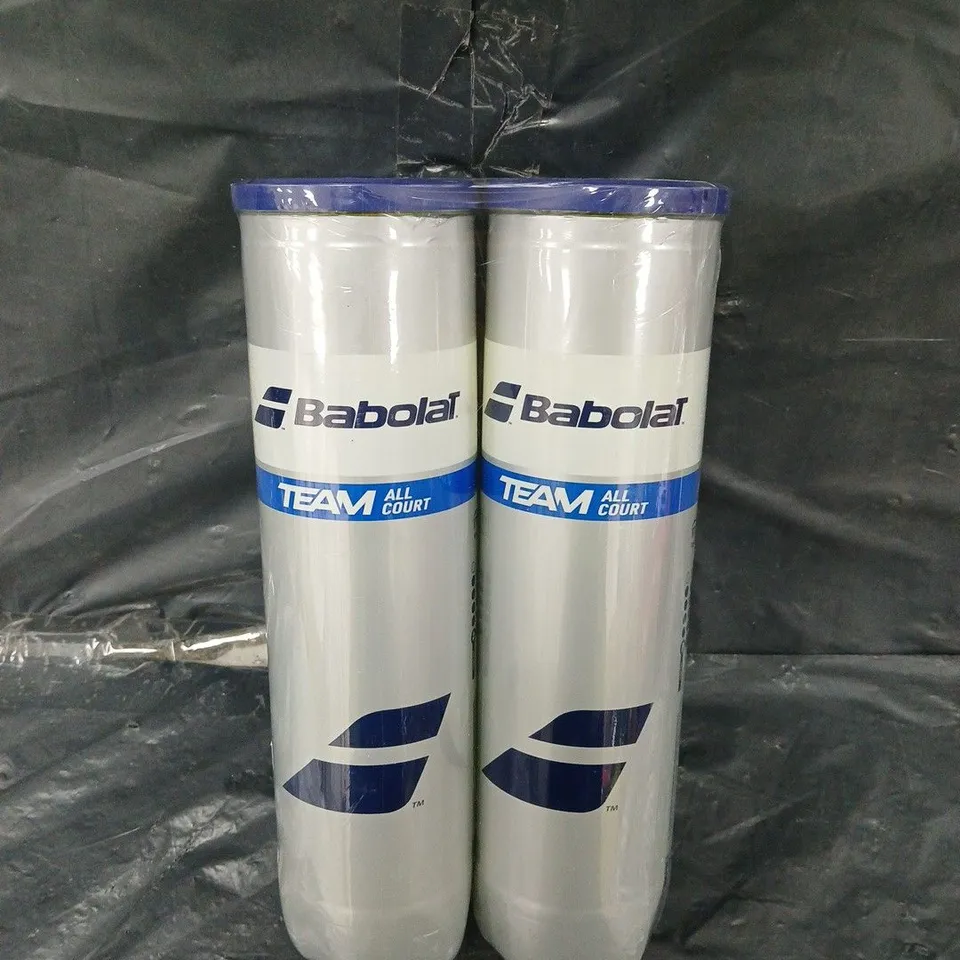 BABOLAR TEAM ALLCOURT 2X4 PACK TENNIS BALLS 
