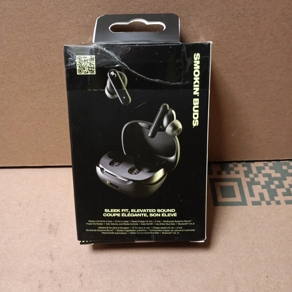 SKULLCANDY SMOKIN' BUDS TRUE WIRELESS EARBUDS – BLACK