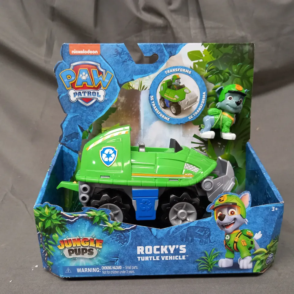 PAW PATROL JUNGLE PUPS - ROCKY'S TURTLE VEHICLE