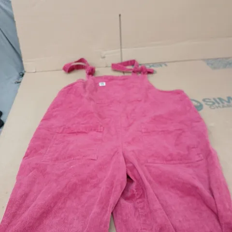 LUCY & YAK PINK CORDUROY JUMPSUIT – UK 18R 