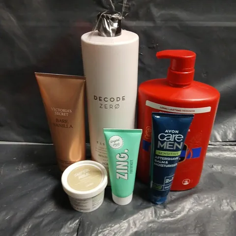 APPROXIMATEY 20 ASSORTED HEALTH AND BEAUTY PRODUCTS TO INCLUDE - OLD SPICE CAPTAIN 3IN1 - LUSH SUPER MILK BODY BUTTER - DECODE ZERO ESSENTIAL SHAMPOO - ETC