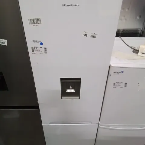 RUSSELL HOBBS FREESTANDING 60/40 FRIDGE FREEZER WITH WATER DISPENSER IN WHITE
