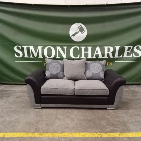 DANUBE FABRIC/FAUX LEATHER SOFA BED