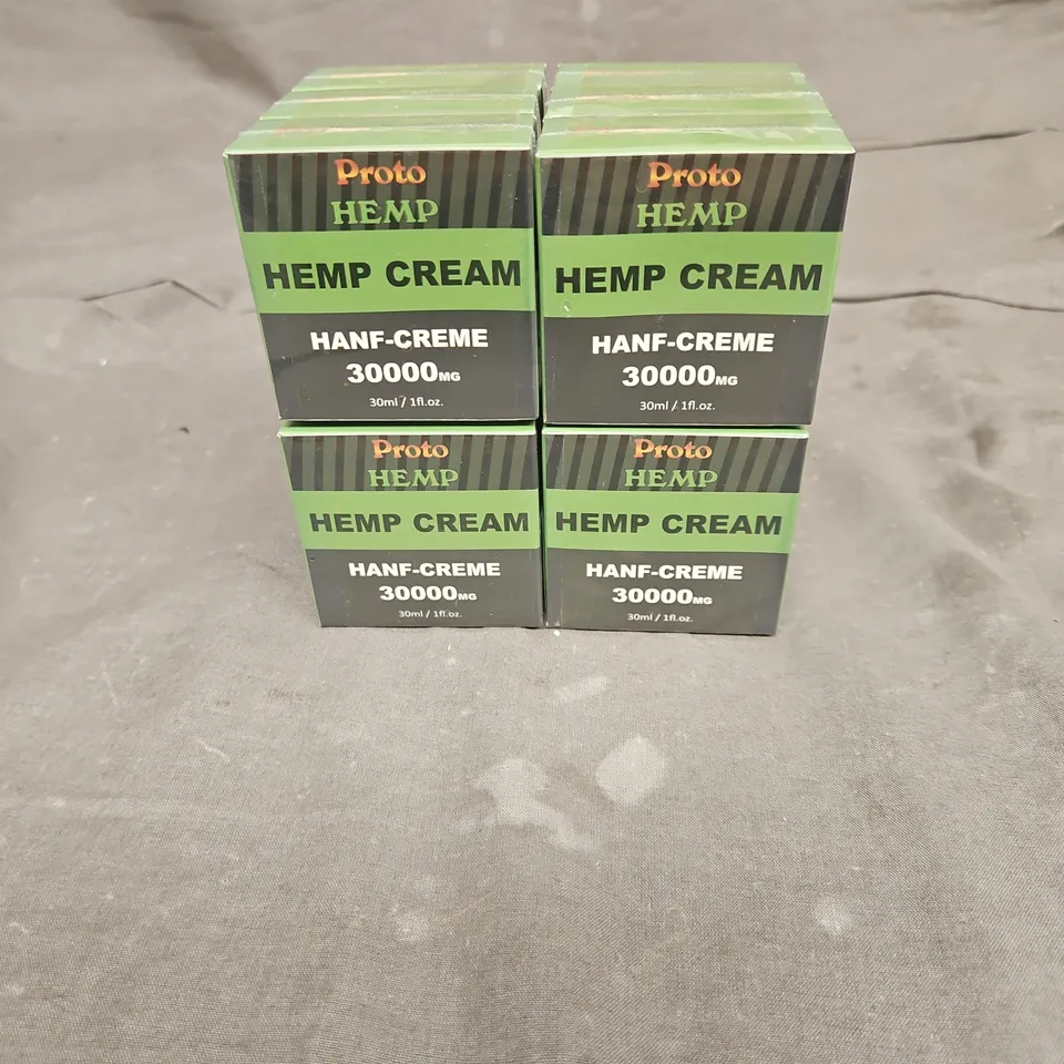 LOT OF 12 SEALED PROTO HEMP HEMP CREAM 30ML