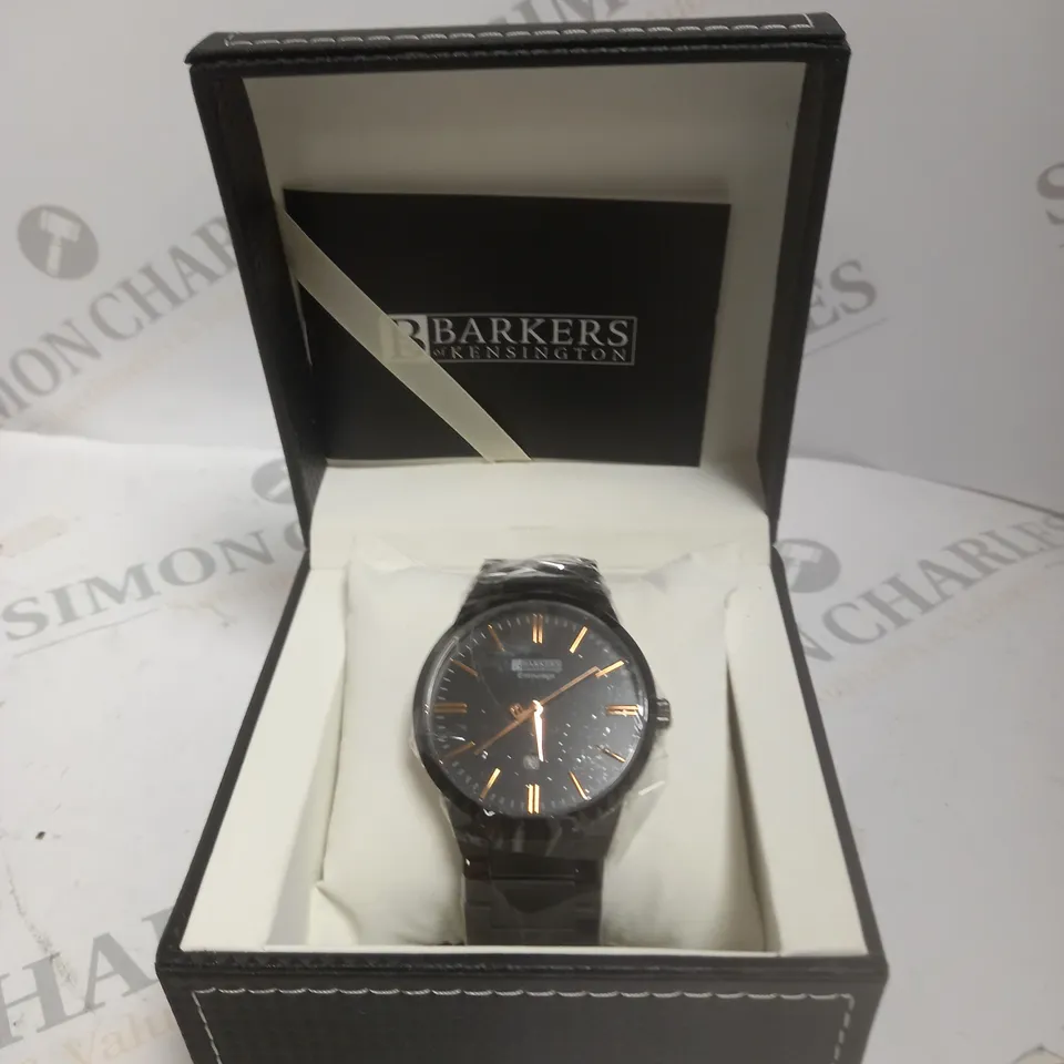 BOXED BARKERS OF KENSINGTON ENTOURAGE ROSE WATCH