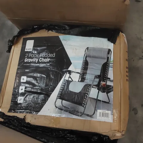 BOXED KEPLIN 2 PACK OF PADDED GRAVITY CHAIRS