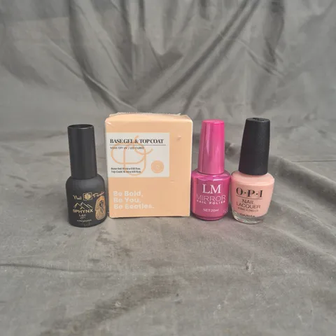 APPROXIMATELY 20 BOTTLES OF NAIL VARNISH TO INCLUDE BEETLES, OPI AND SPYHNX