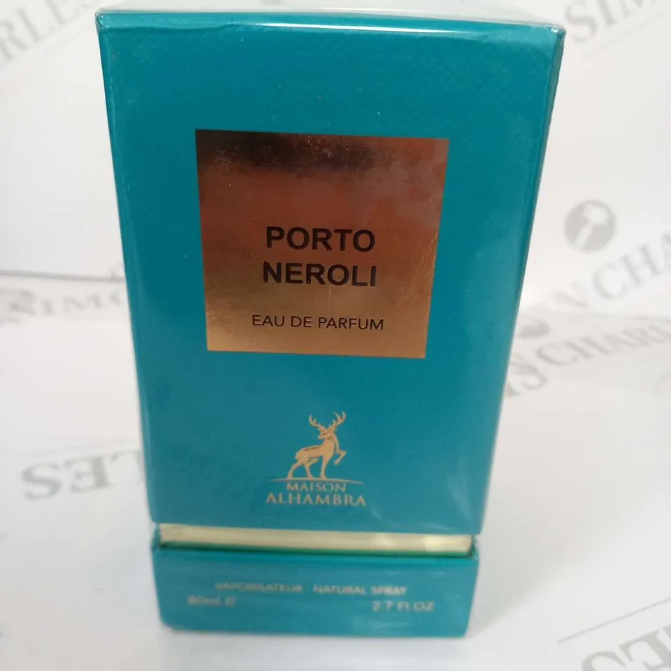 BOXED AND SEALED PORTO NEROLI EAU DE PARFUM MAISON ALHAMBRA 80ML