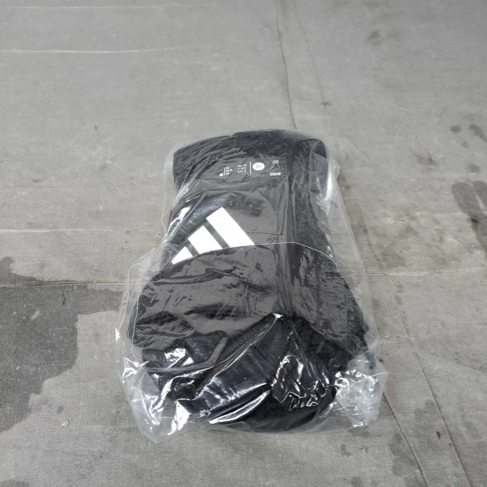 ADIDAS 3 PACK SOCKS SIZE 6.5 - 8