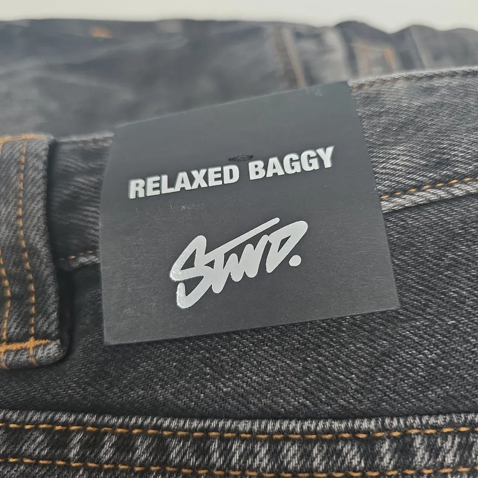 STWD RELAXED BAGGY JEANS – DARK DENIM, UK 30 (EU 38)