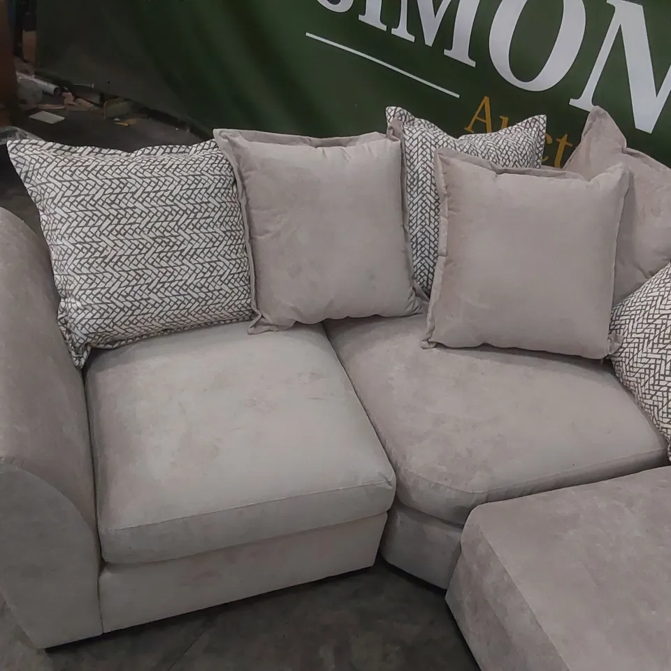 QUALITY DESIGNER HAVANA LH DOUBLE ARM CORNER GROUP SOFA