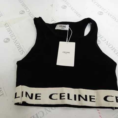 CELINE SPORTS BRA IN BLACK - SIZE UNSPECIFIED
