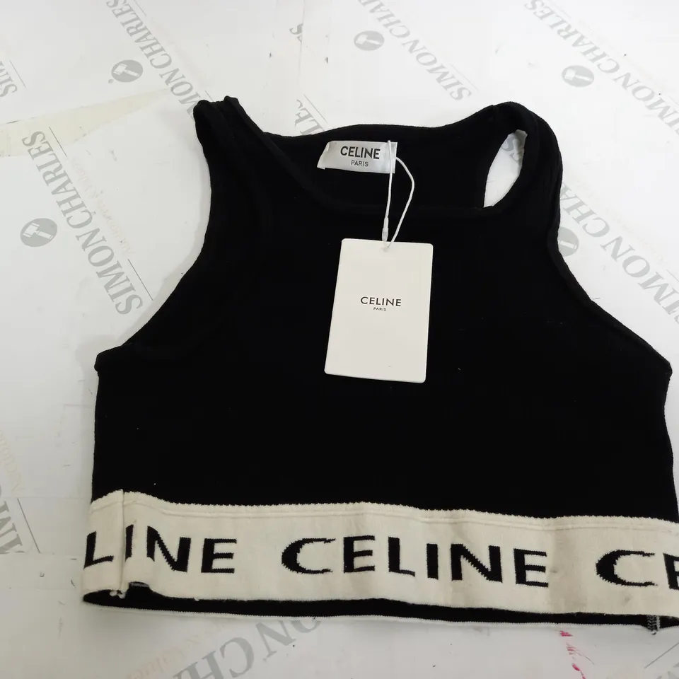 CELINE SPORTS BRA IN BLACK - SIZE UNSPECIFIED