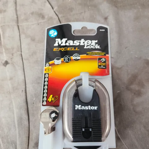 MASTER LOCK EXCEL PADLOCK – KEYED, BRUSHED METAL BODY
