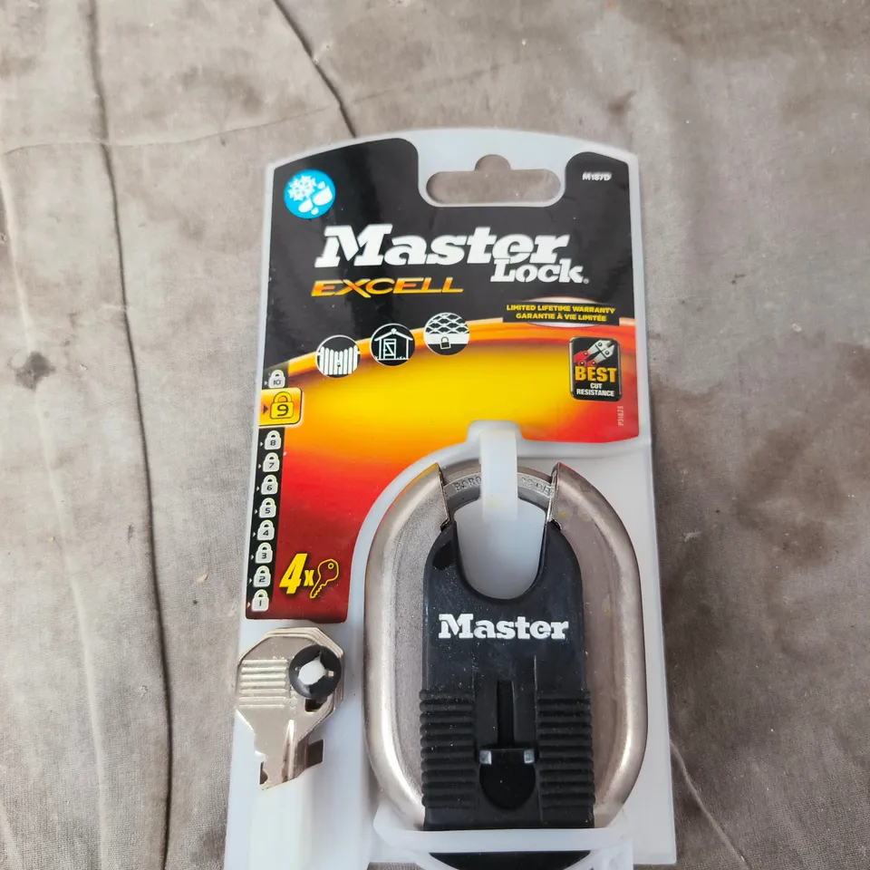 MASTER LOCK EXCEL PADLOCK – KEYED, BRUSHED METAL BODY