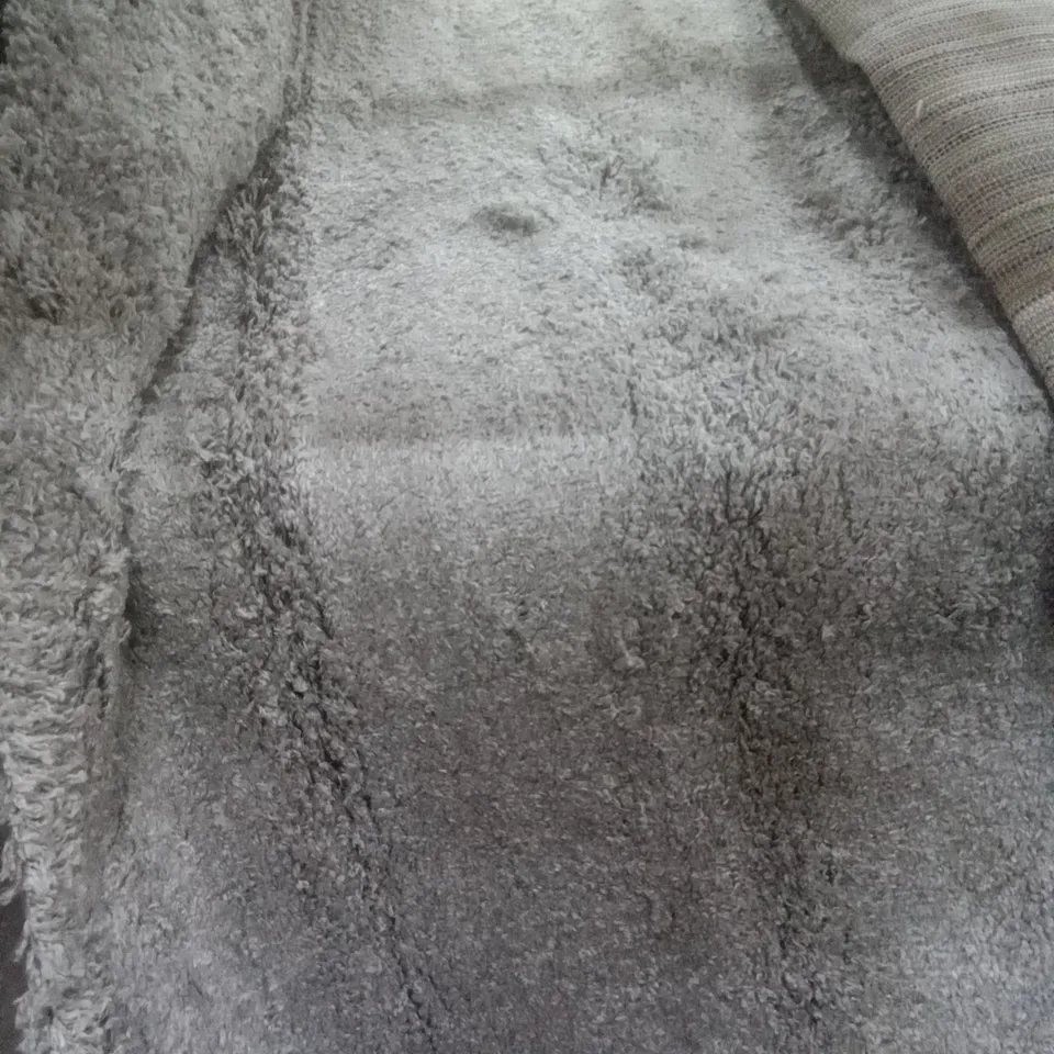 ANTENORE SHAGGY SILVER RUG 160X230CM