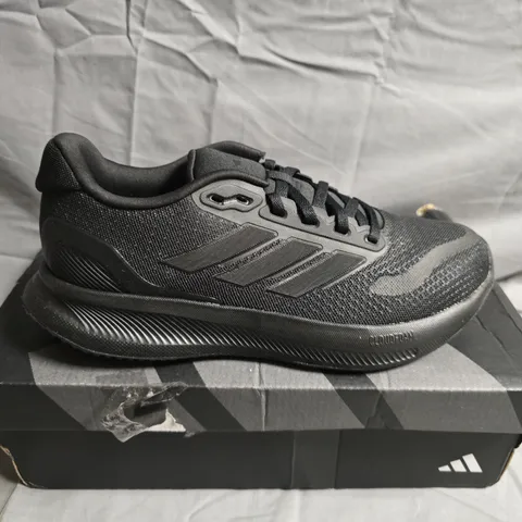 ADIDAS BLACK RUNNING SHOES – MEN'S, UK SIZE 5