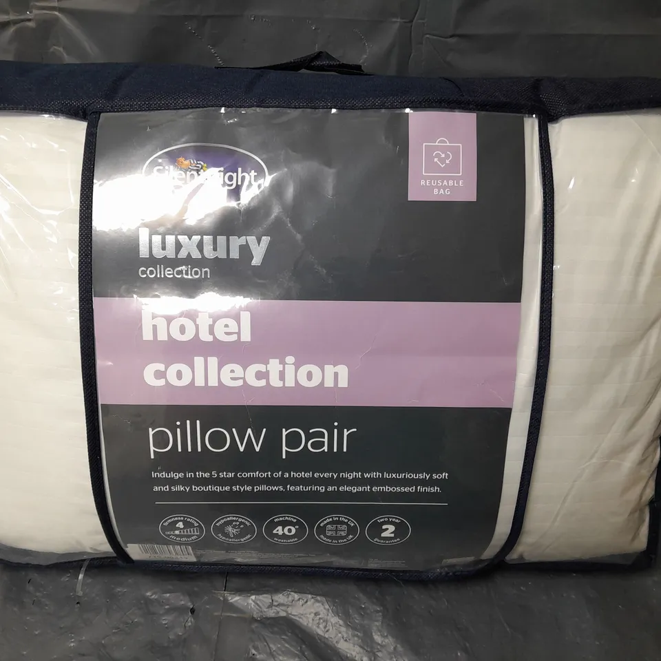 SILENT NIGHT LUXURY COLLECTION HOTEL COLLECTION PILLOW PAIR IN WHITE