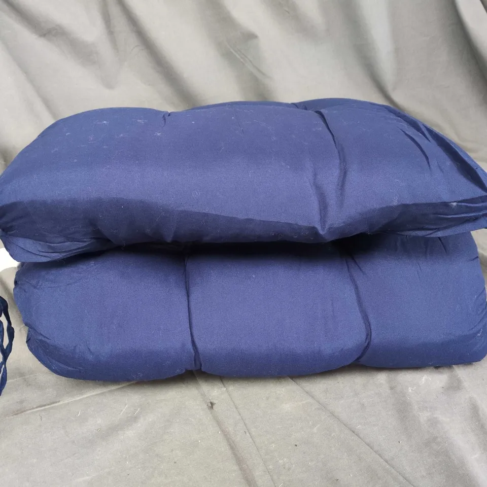 LOT OF 5 NAVY CHAIR CUSHIONS