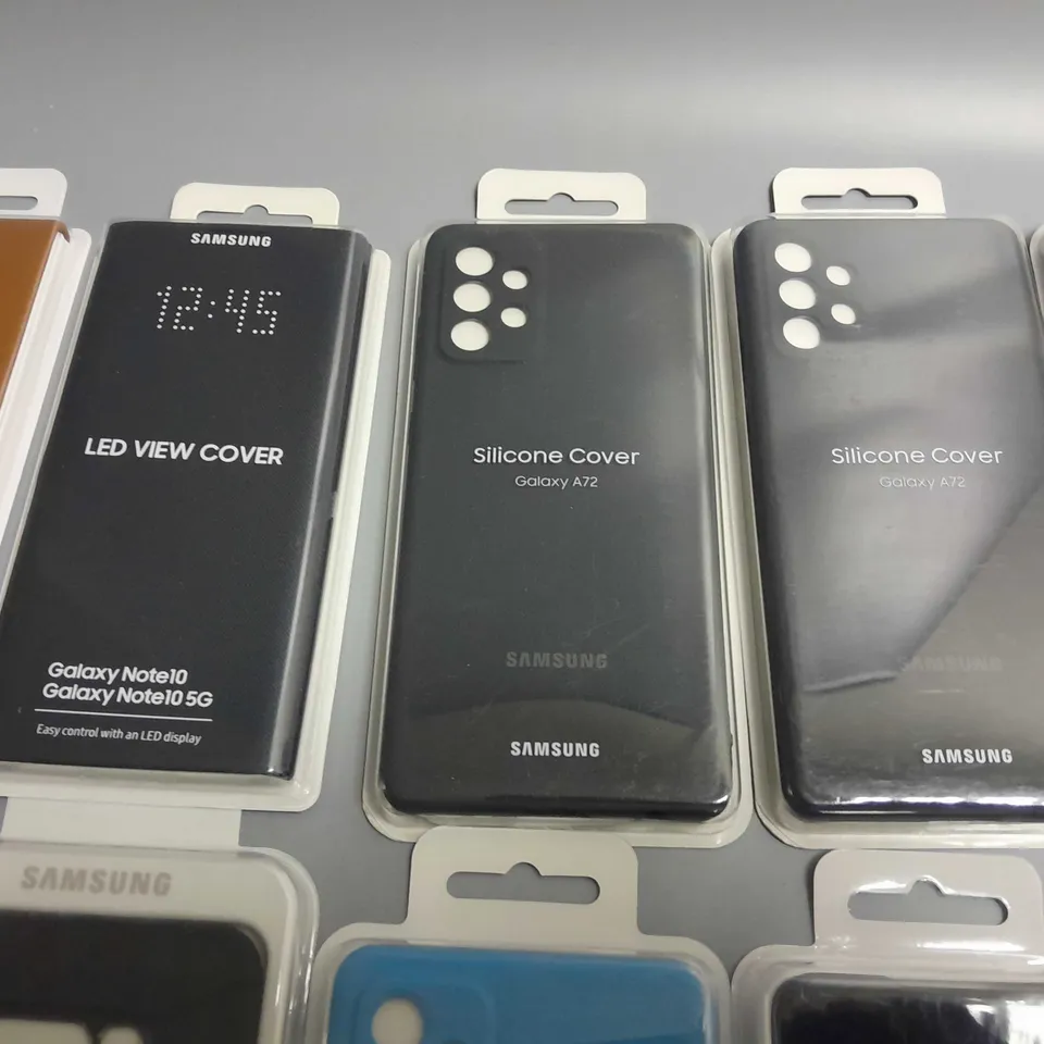 LOT OF 10 ASSORTED SAMSUNG MOBILE PHONE CASES